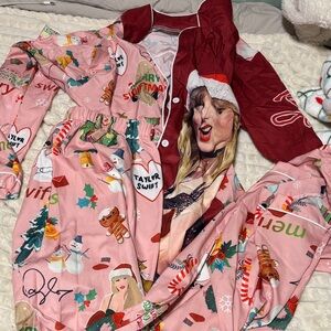 Amazon Pink and Red Kids Pajama Set